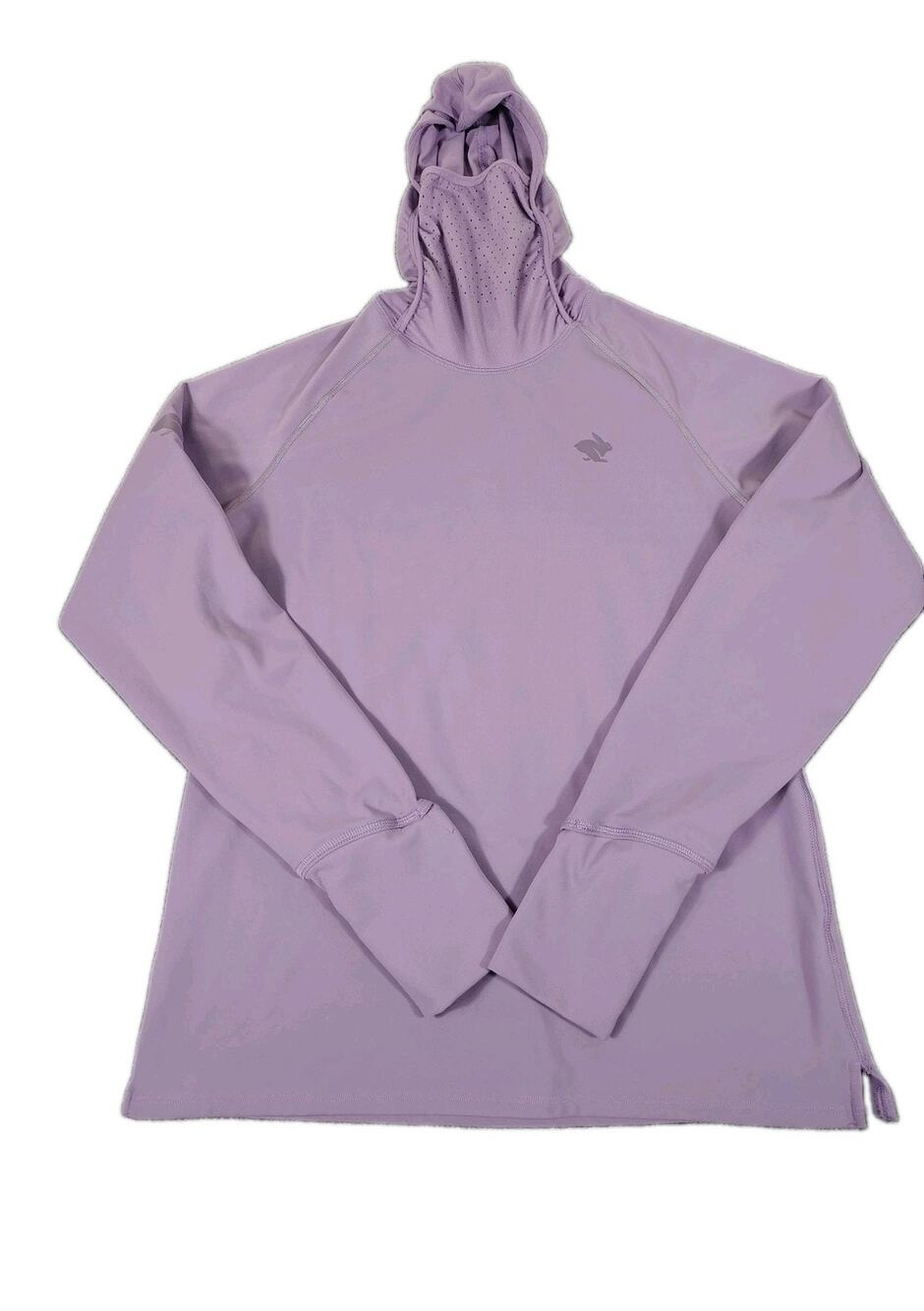 Rabbit UPF Deflector 2.0 Running Hoodie Women's M Purple Fleece Lined Reflective